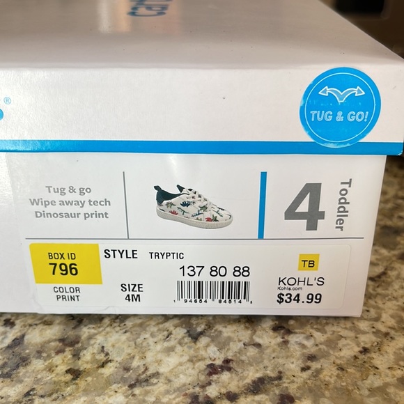 Carter’s Dinosaur Print Toddler Shoe- size 4 - Picture 5 of 5